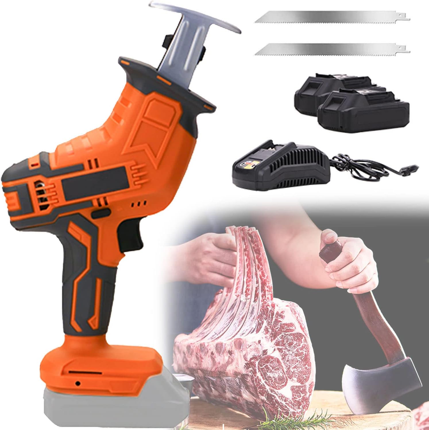 FAIRYT Bone Saw Cordless, Electric Butchers Saw for Commercial Home, Professional