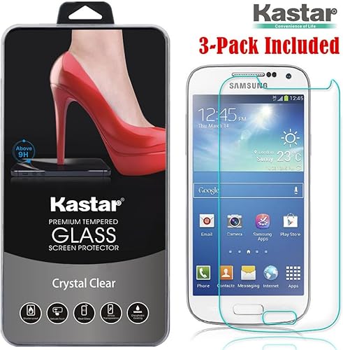 Kastar S4Mini Protector de visualización (3unidades), Vidrio Templado Premium Crystal Clear Protector de visualización de vidrio para Samsung Galaxy