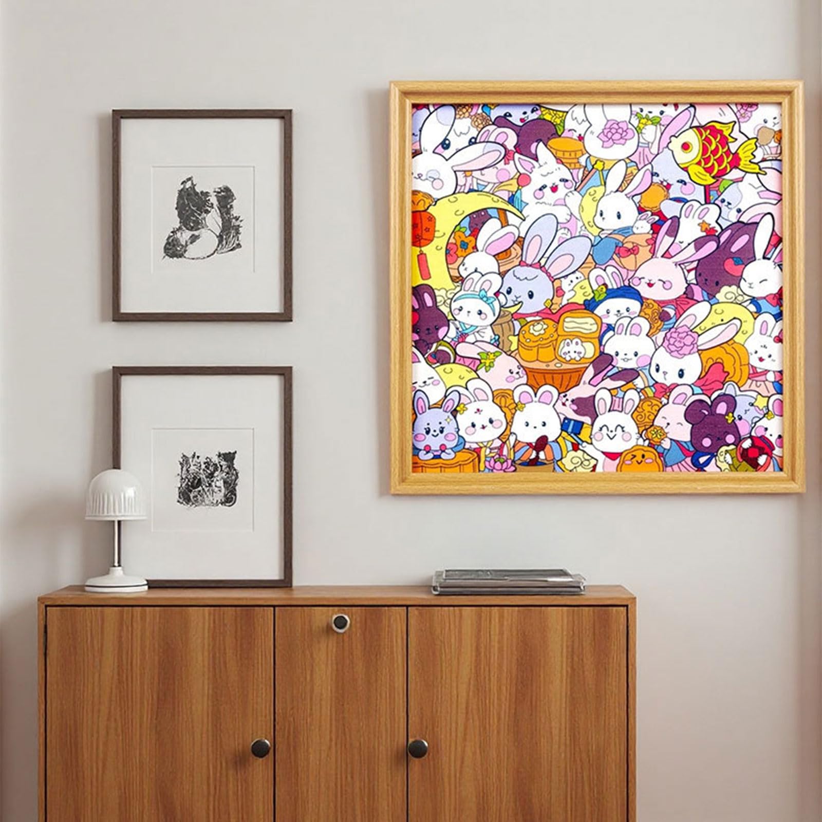 Juego Educativo de Rompecabezas de Pintura con Recortes de Animales, rebanadas de Animales de Madera para niños pequeños, Pintura y decoración del hogar, Rompecabezas de Madera