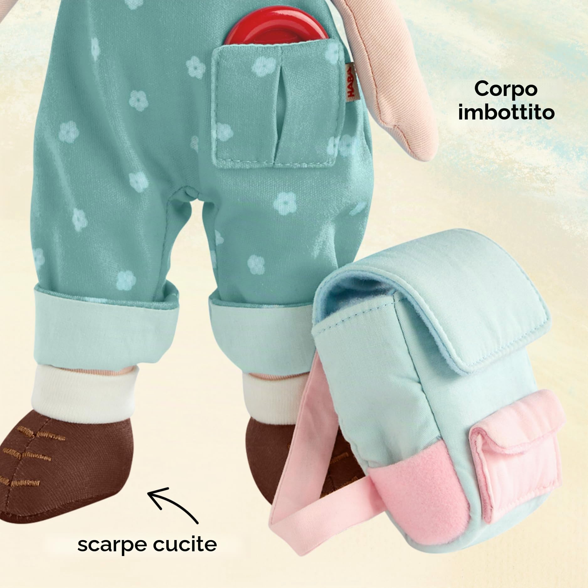 HABA Bambola Tilli – Bambola di stoffa da 30 cm per giocare e coccolare – 2013203001