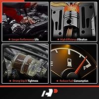 Vista 6 de A-Premium Conjunto de filtro de combustible compatible con Porsche Panamera 2010 2011 2012 2013 2014 2015 2016, 3.0L 3.6L 4.8L, repuesto #