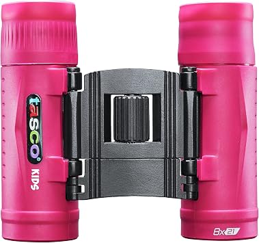 Tasco Kids Binoculars 8x21, Compact Binoculars for Kids Ages 3-12, Great for Adventures, Hiking, Camping, Travel, Bird Watching