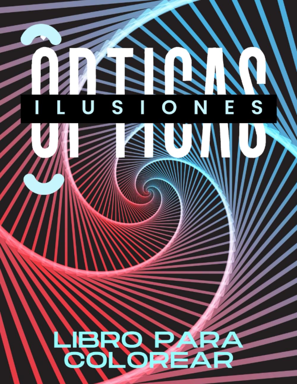 Livre de coloriage d'illusions d'optique 3D et dessins géométriques anti-stress