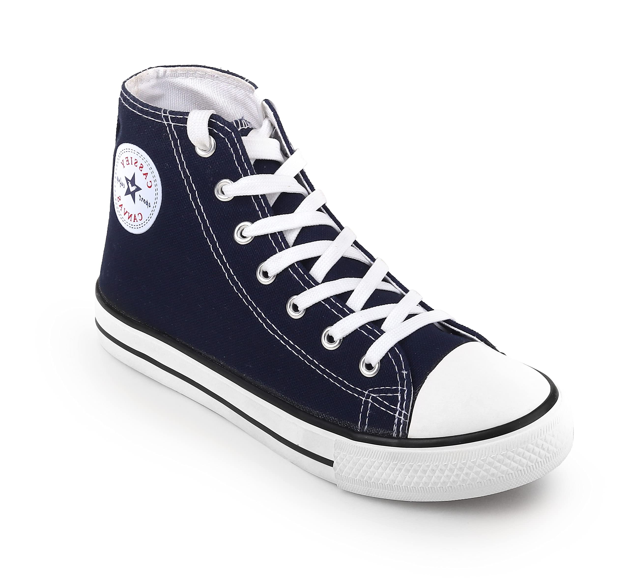 See full amazon price history chart for CASSIEY Trendy Comfortable Lightweight Casual Canvas High Ankle Sneakers Shoes for Women & Girl - Navy Blue CASSIEY Trendy Comfortable Lightweight Casual Canvas High Ankle Sneakers Shoes for Women & Girl - Navy Blue (B0C55LK8D6) Amazon Price History, Amazon Price Tracker