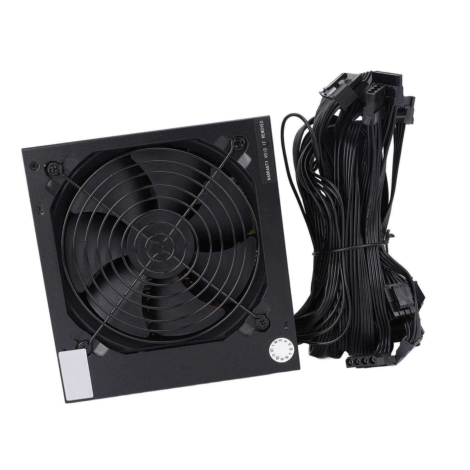 Generic Alimentatore per Computer Desktop da 600 W con Protezione da Sovraccarico, Design a 12 V a Via Singola, Interfaccia Disco Rigido Serial ATA
