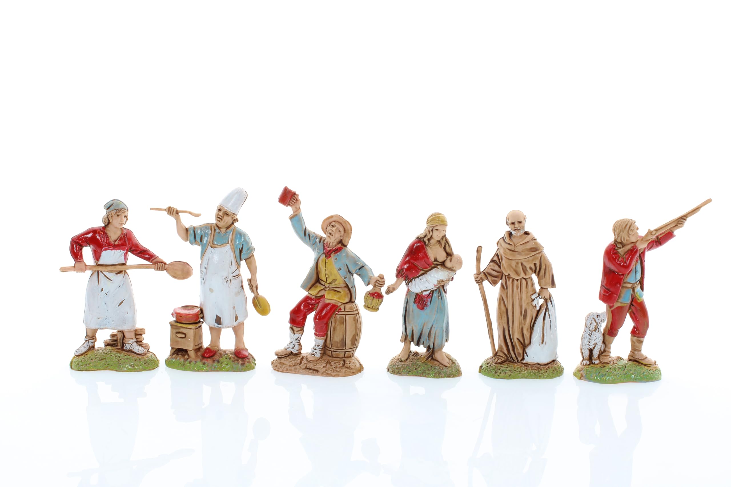 6 Animaux De Ferme Moranduzzo Pour Crèche - Échelle 1:32, Fabriqué En