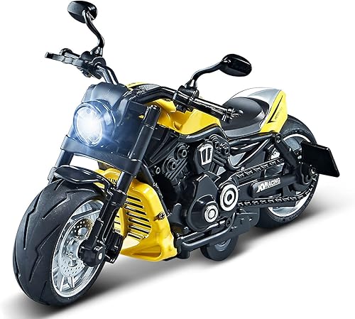 Juguete de motocicleta para tirar hacia atrás, regalo de moto con iluminación musical, juguetes de motocicleta Wolverine para niños de 3 a 12 años