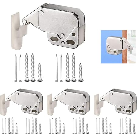 4 Pcs Mini-latch Automatique Printemps Catch, Loqueteaux à Ressort