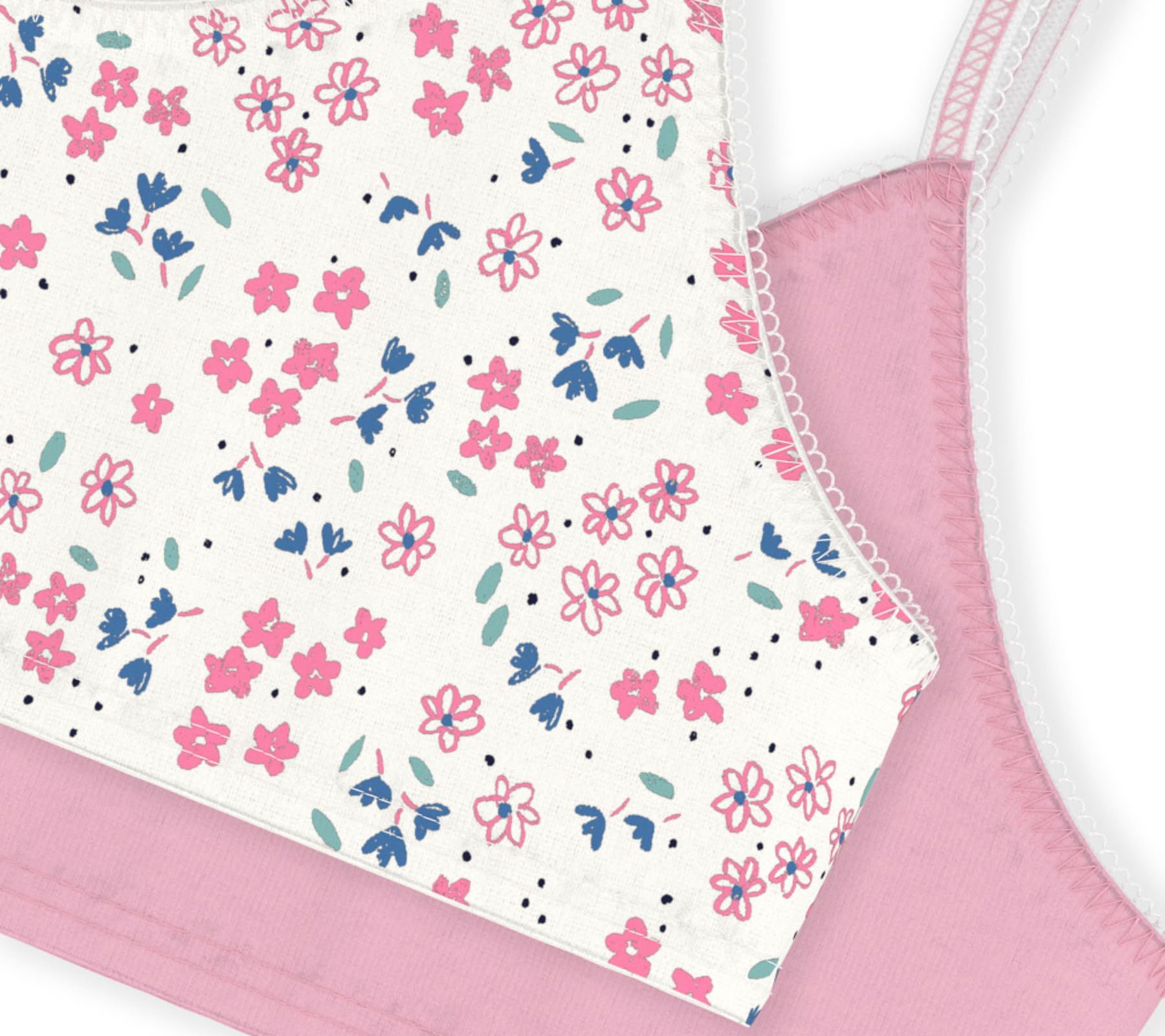 Petit Bateau A0fgi sous Vêtements Jour Fille (Lot de 2)