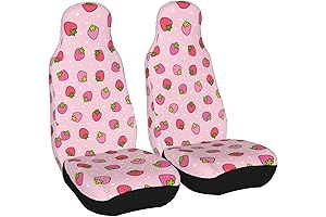 Pink Strawberry Universal Car Seat Covers