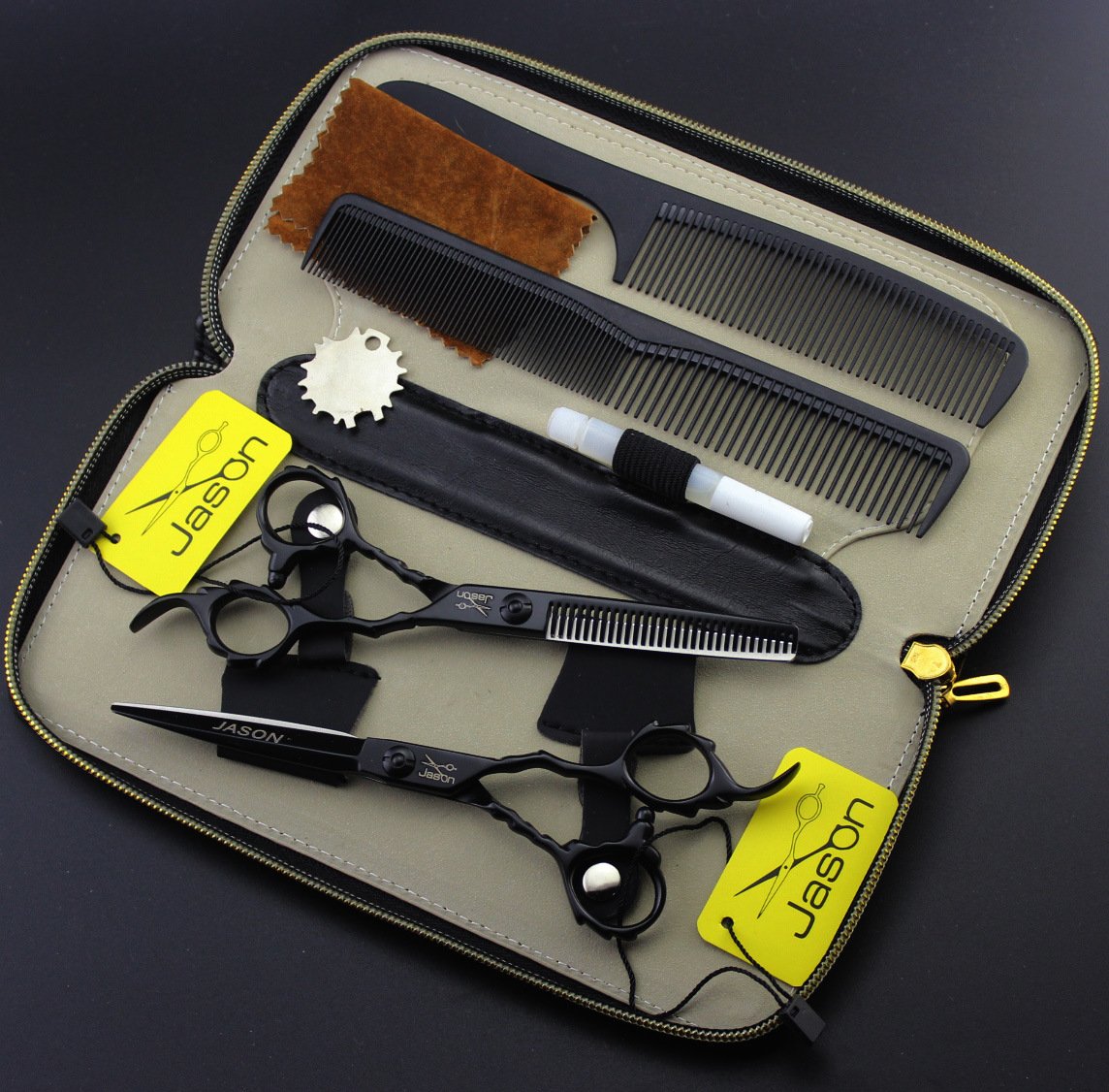 DXZM Hair Cutting Scissors Set,Hair Dressing Shears Kit,Professional 6 Inch Hair Shears Set,Suitable for Men Women Adult Kid Pet Barber