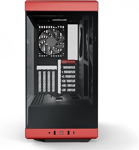 Vista 22 de HYTE Y60 - Moderna caja para juegos ATX de torre media con doble cámara panorámica de vidrio templado y cable elevador PCIE 4.0 incluido