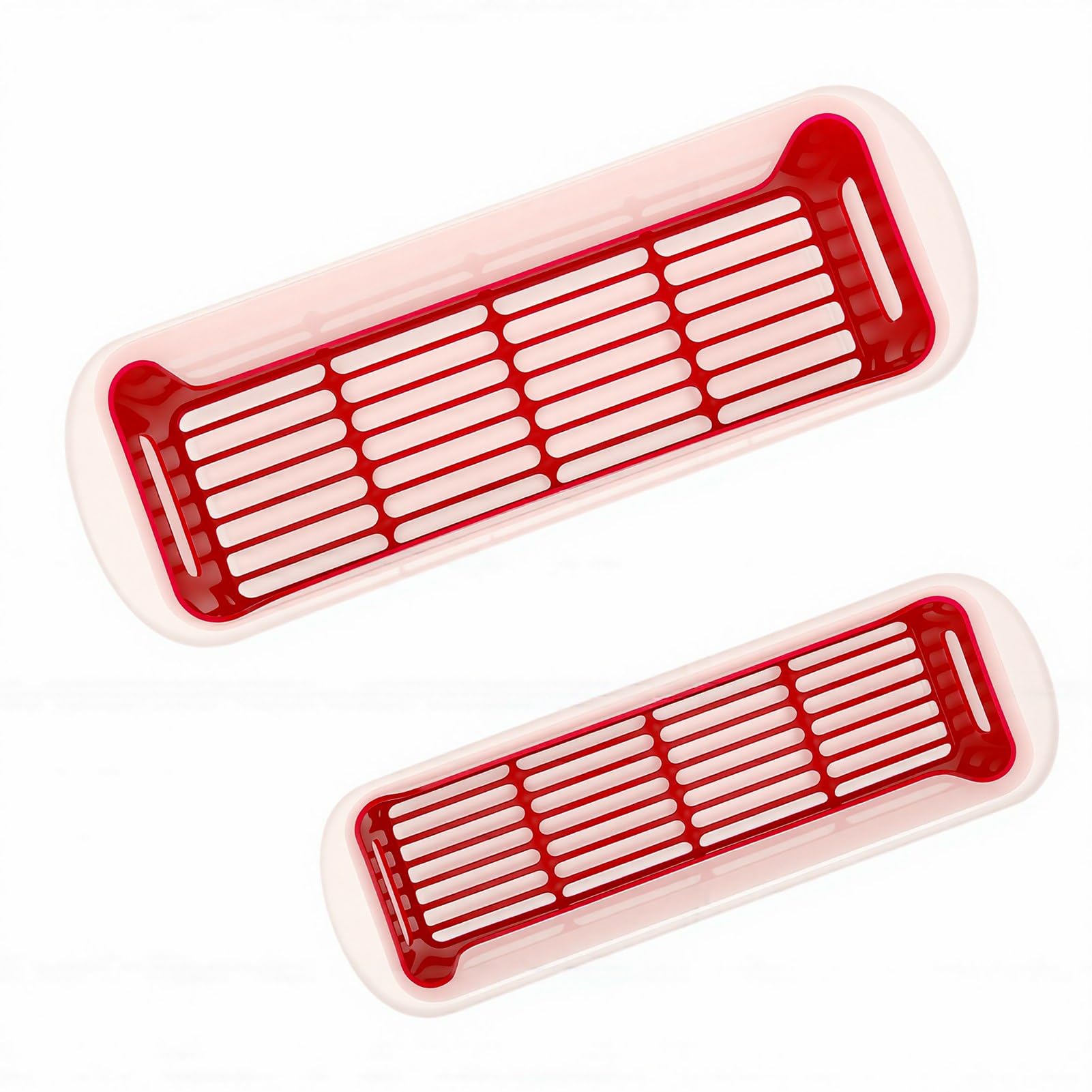 Cocoarm Zestaw Misek na Ciasto, Wytrząsarka do Ciasta z PP i Tace do Panierowania, 2 Opakowania z Pokrywkami, 36 X 12,5 X 12 Cm i 29,8 10 9,2 Cm, Smażenia Kurczaków, Ryb, Krążków Cebuli w Domu lub
