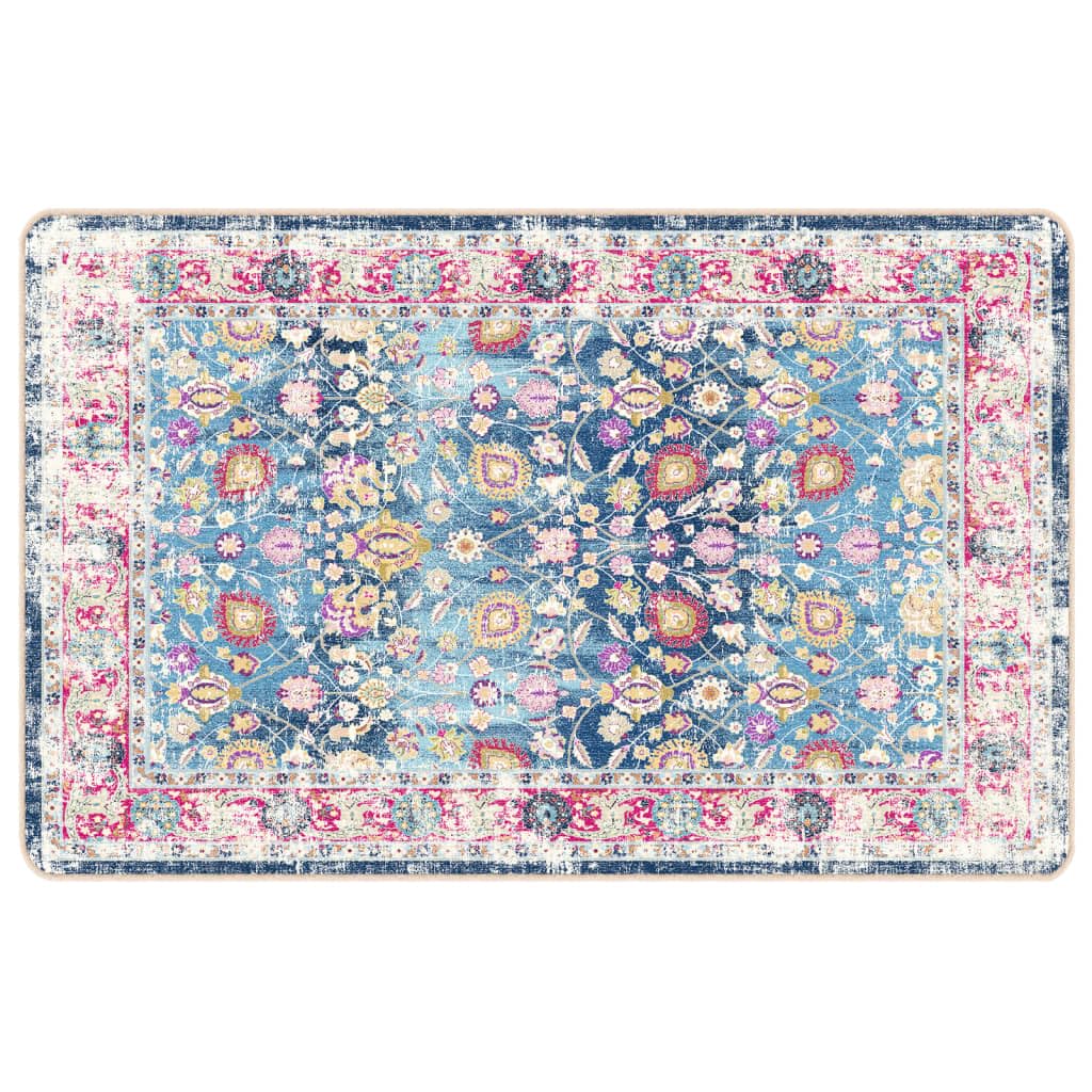 Tapis lavable et antidérapant en velours multicolore 190x300