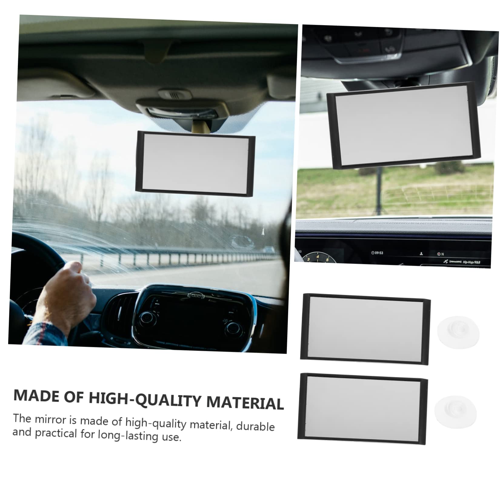 Yardwe 6 Pièces Rétroviseur Intérieur Observation Arrière pour Siège Miroir de pour Siège Arrière Voiture Installation Facile Matériau Durable Sécurité Renforcée