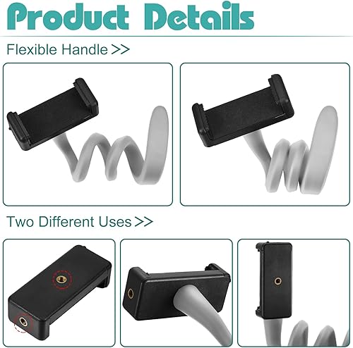 Vista 28 de Amylove 2 soportes para teléfono para cochecito portátil, soporte universal para teléfono celular, accesorios universales para padres, bebés y niños