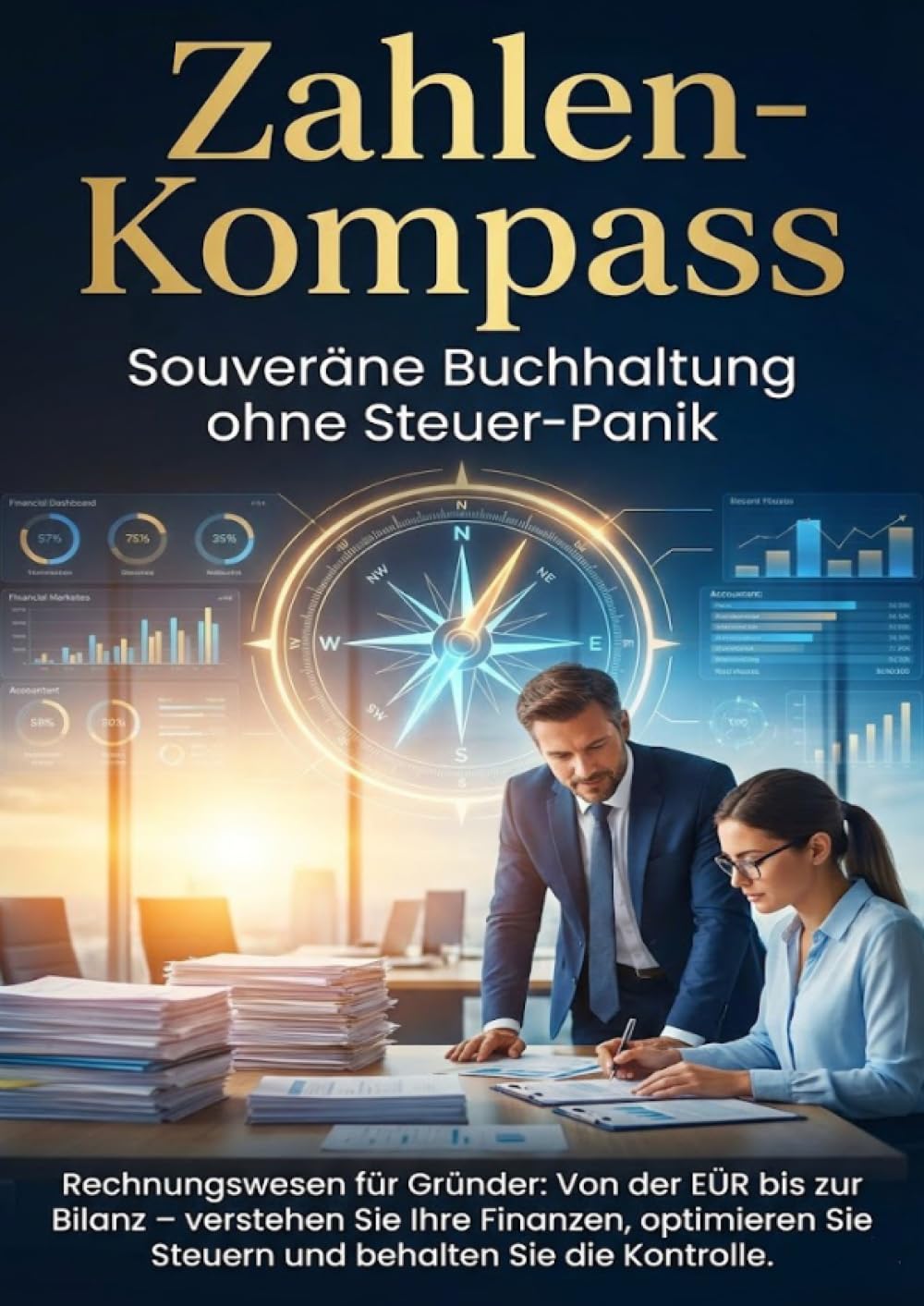 Zahlen-Kompass: Souveräne Buchhaltung ohne Steuer-Panik: Rechnungswesen für Gründer: Von der EÜR bis zur Bilanz – verstehen Sie Ihre Finanzen, optimieren Sie Steuern und behalten Sie die Kontrolle.