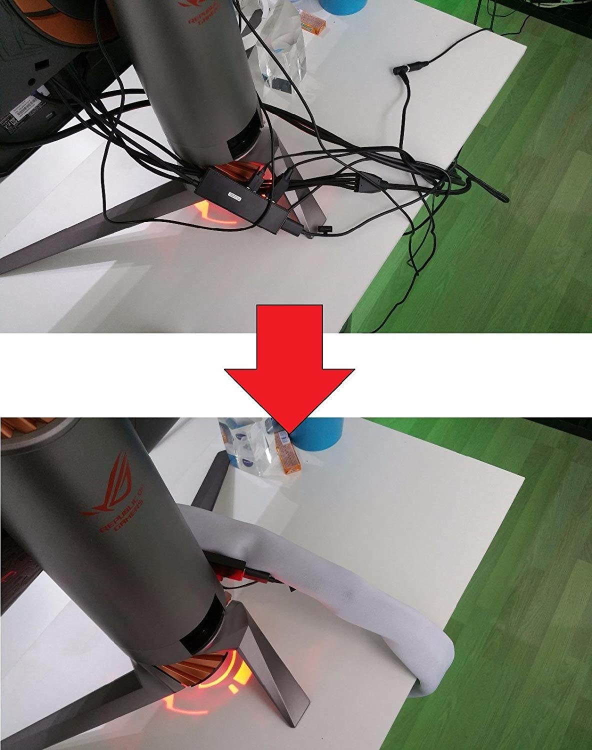 LEADSTAR Guaina per Cavi 3M Organizzatore Cavi in Neoprene per TV/Computer/Audio Manicotti Protezione