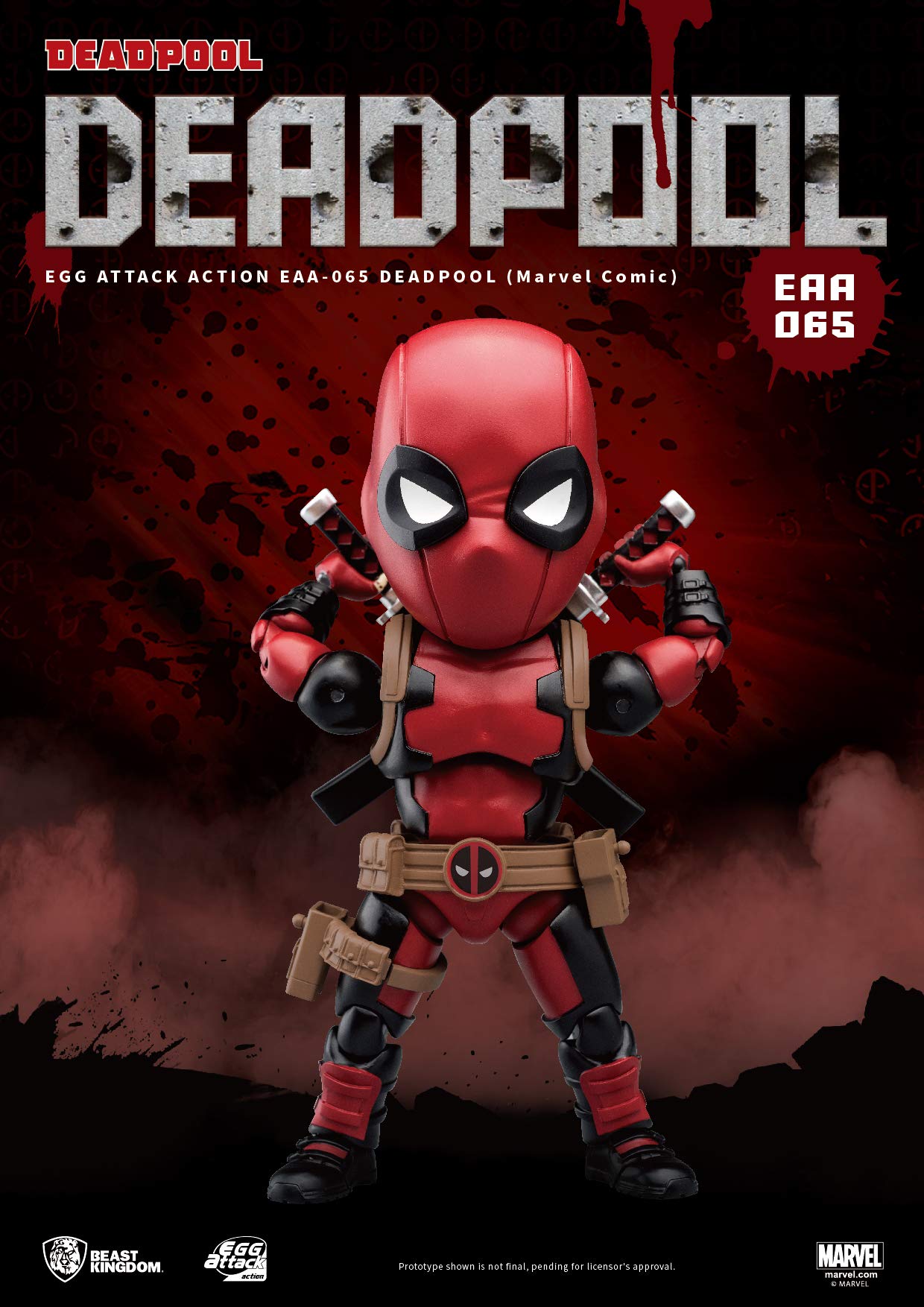 Beast Kingdom Marvel Comics Deadpool Egg Attack Action Eaa-065