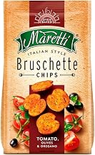 Maretti Bruschette Tomato,Olives,Oregano Chips & Baked Bread Snack 70gr (Pack of 15)