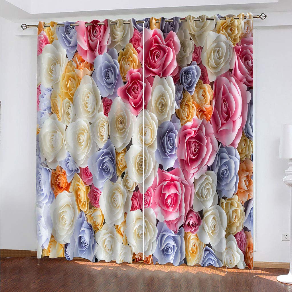 Rideaux occultants anti chaleur isolants | Paire de draperies 132 x 225 cm