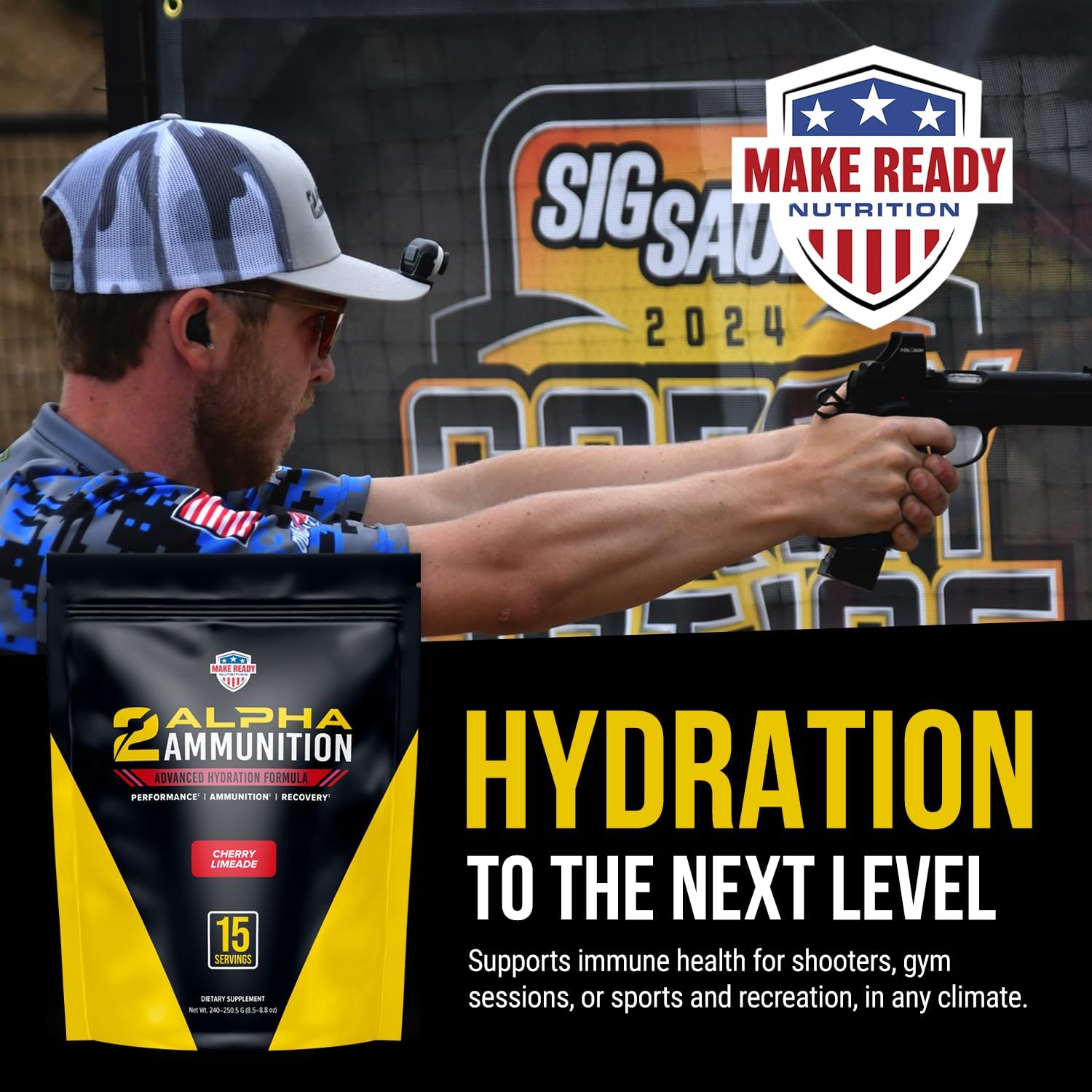 2Alpha Ammunition Cherry Limeade - 15 Serving Stick Packs