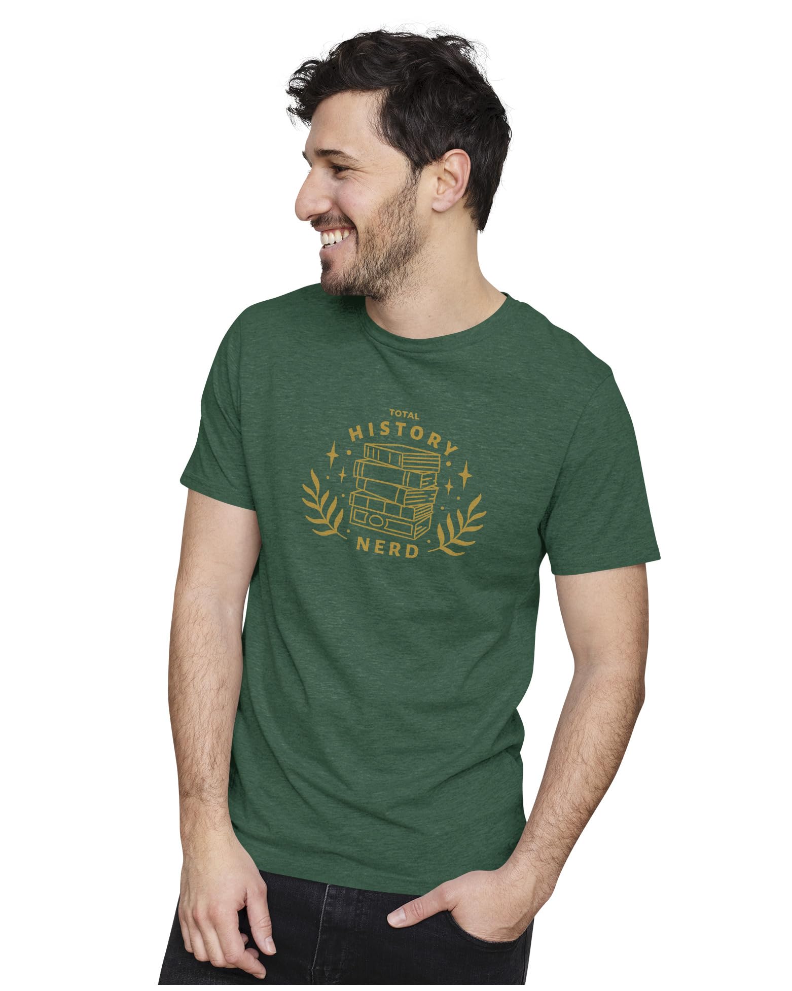 HeybrohMen's & Women's Regular Fit T-Shirt Total History Nerd 100% Cotton Unisex T-Shirt