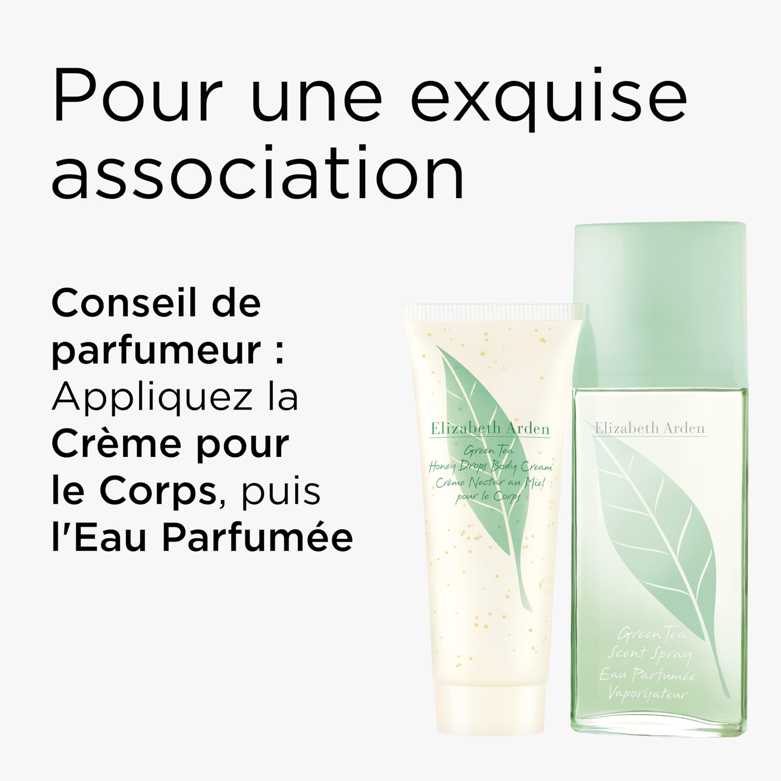 Elizabeth Arden - Coffret Green Tea 2 Pièces, Scent Spray et Crème Corps Honey Drops, Duo Rafraîchissant et Hydratant pour une Peau Douce et Parfumée