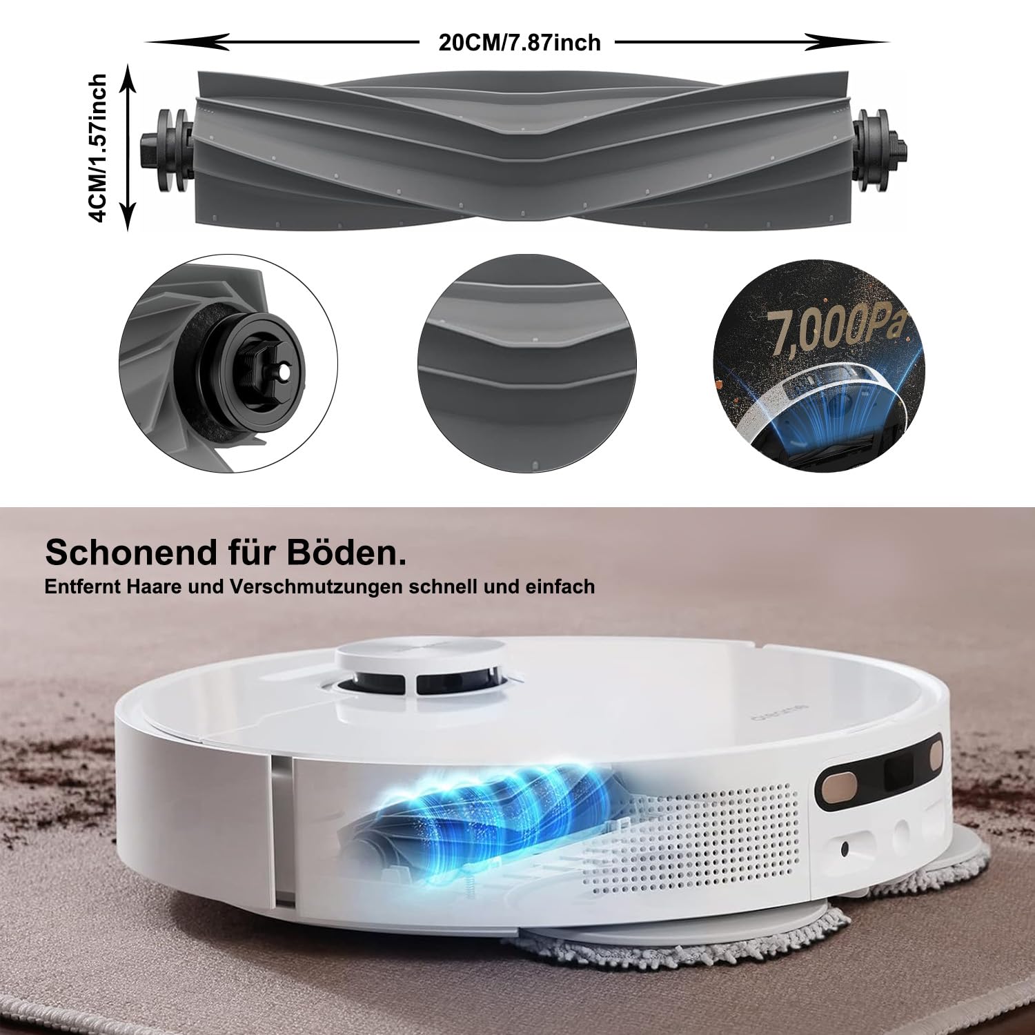 Zestaw akcesoriów do Dreame L10s Ultra Gen 2 / L10s Pro Ultra Heat/ X30 Ultra/MOVA E30 Ultra, JKOISL 2 x szczotki rolkowe, 6 x worki, 4 x ściereczki do mopów, 6 x szczotki boczne, 2 x filtry