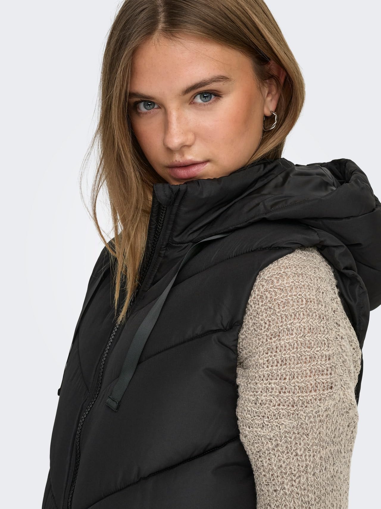 ONLY Women's Jdyskylar Otw Noos Padded Hood Waistcoat