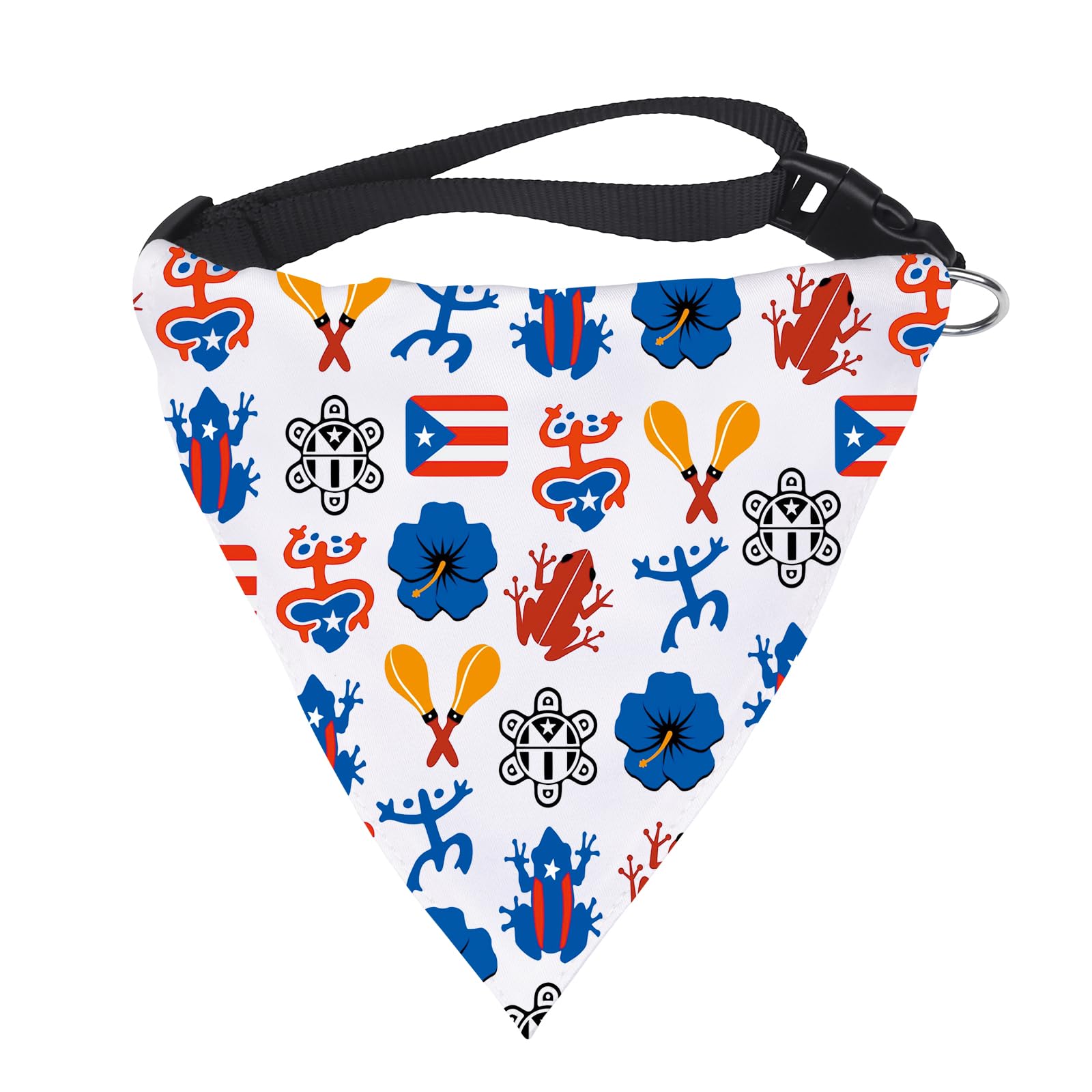 1 Piece Puerto Rico Themed Triangle Dog Bandana Puerto Rican Gift Puerto Rico Vacation Gift (Puerto Rico N) — image 1