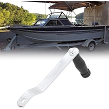Acouto replacement wench crank handle, Winch Handle 8.1in Ergonomic Winch Handle Crank Comfortable Grip Replacement Universal for Marine Boat Trailer