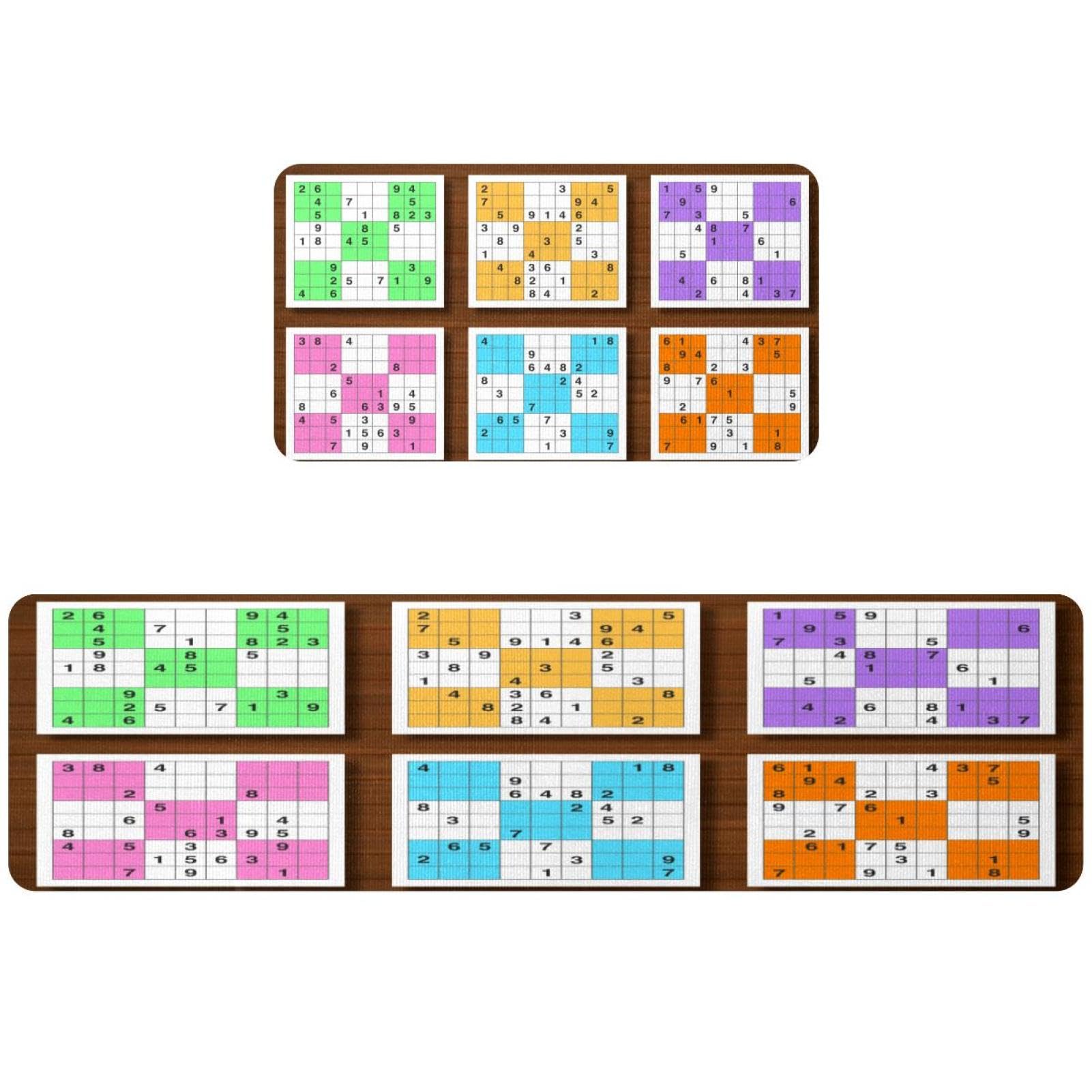 Tapis de cuisine Sudoku Game lavables grand format pour couloir et buanderie
