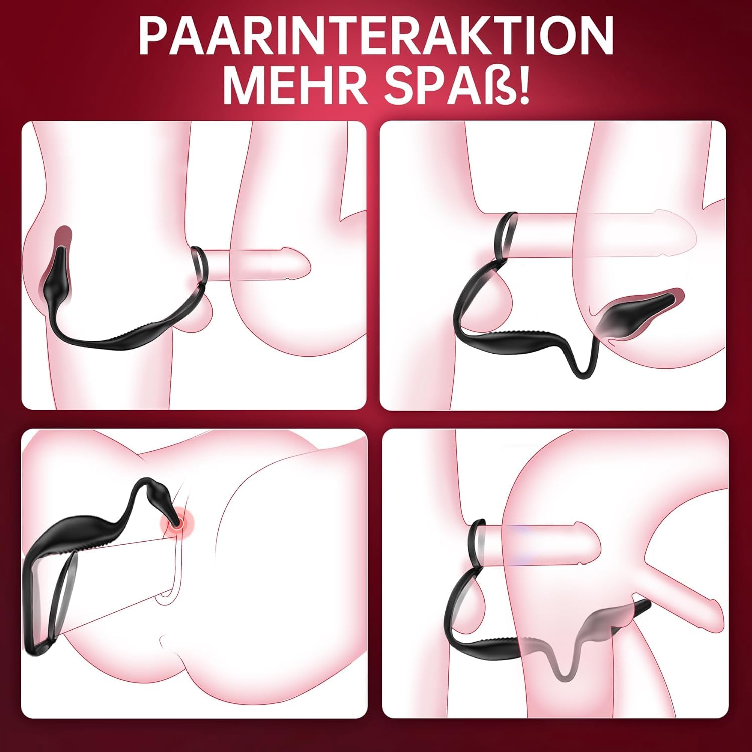 Generico Anello Del Pene Giocattolo Del Sesso, Stimolazione Della Prostata, Anello Del Pene Plug Anale Vibratore Giocattoli Del Sesso Erotici Vibratori Anali Con 7 Modalità Di Vibrazione