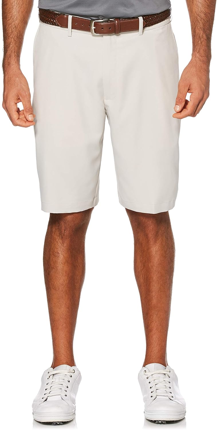 PGA TOUR Men's Flat Front Golf Short with Expandable Waistband, 9" Inseam at  Men’s Clothing store