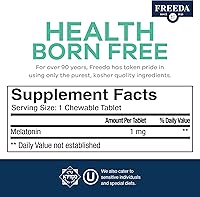 Vista 3 de FREEDA Melatonina - Tabletas masticables sin azúcar de 1 mg – Ayuda natural para dormir con sabor a fruta para adultos y niños a partir de 3 años