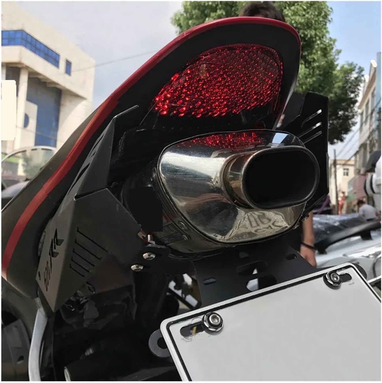 LeosHi License Plate Frame Holder Tail Tidy Eliminator Registration Bracket Compatible with CBR600RR CBR 600 RR 2007 2008 2009 2010 2011 2012