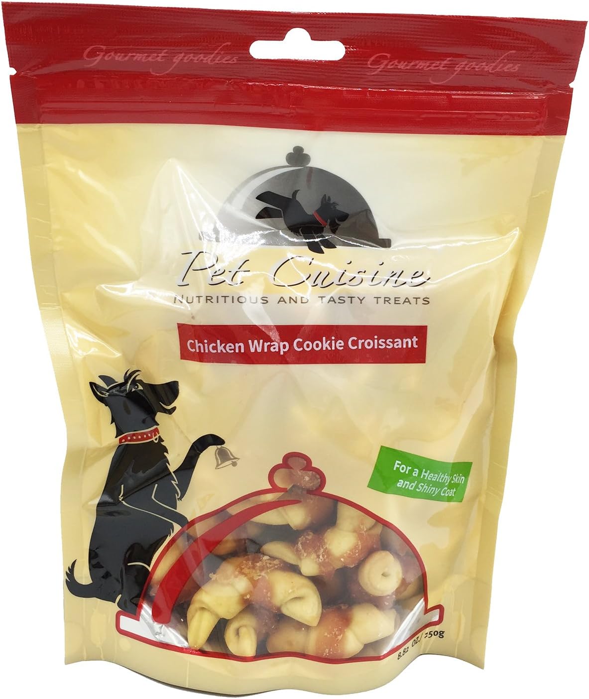 Pet Cuisine Premium Dog Treats Puppy Chews Snacks, Chicken Jerky Biscuits, 12oz (Chicken Wrap Cookie Croissant,8.8 oz)
