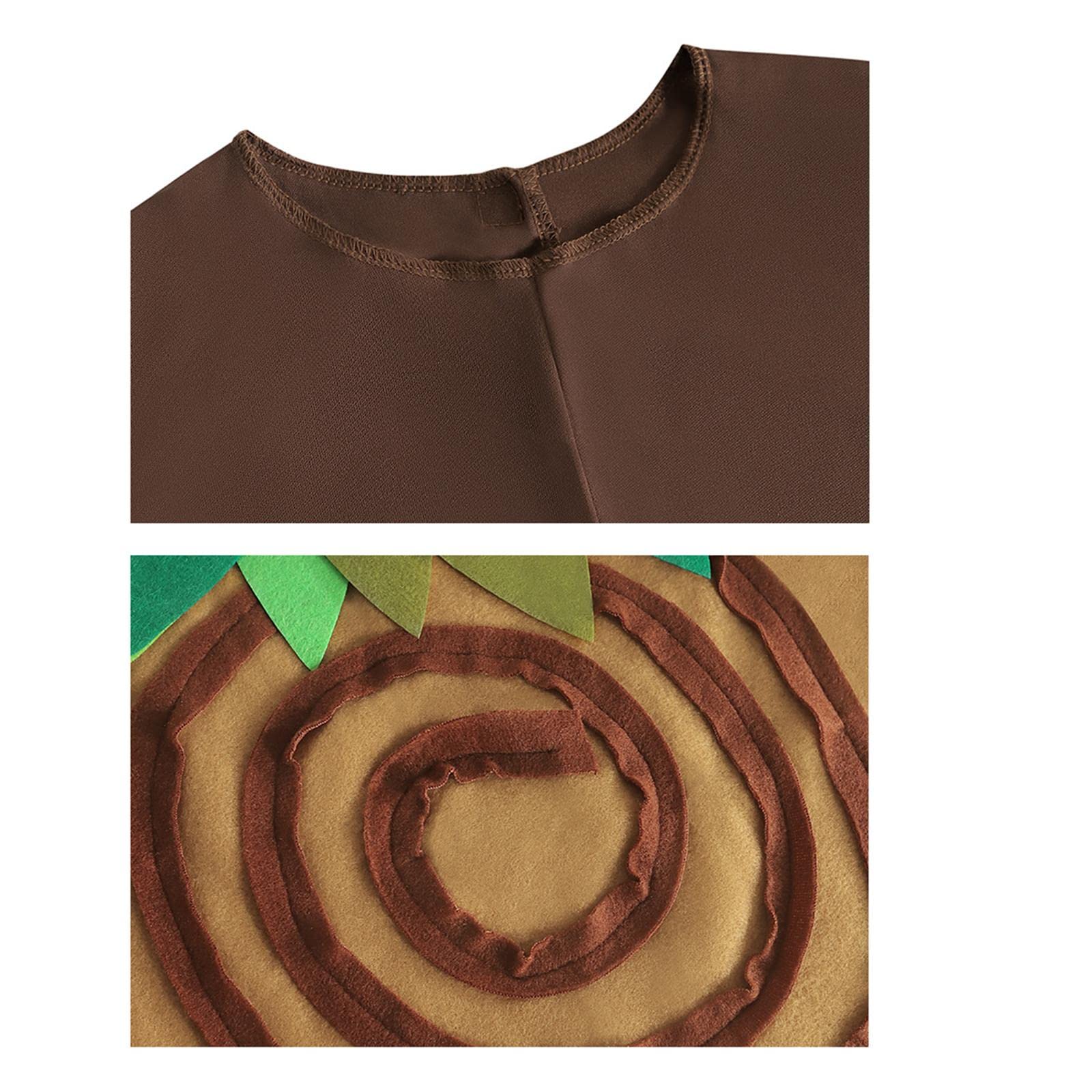 F Fityle Costumi da albero per bambini Vestito Copricapo Gilet Tutina Vestiti per lo spettacolo di Halloween, xl