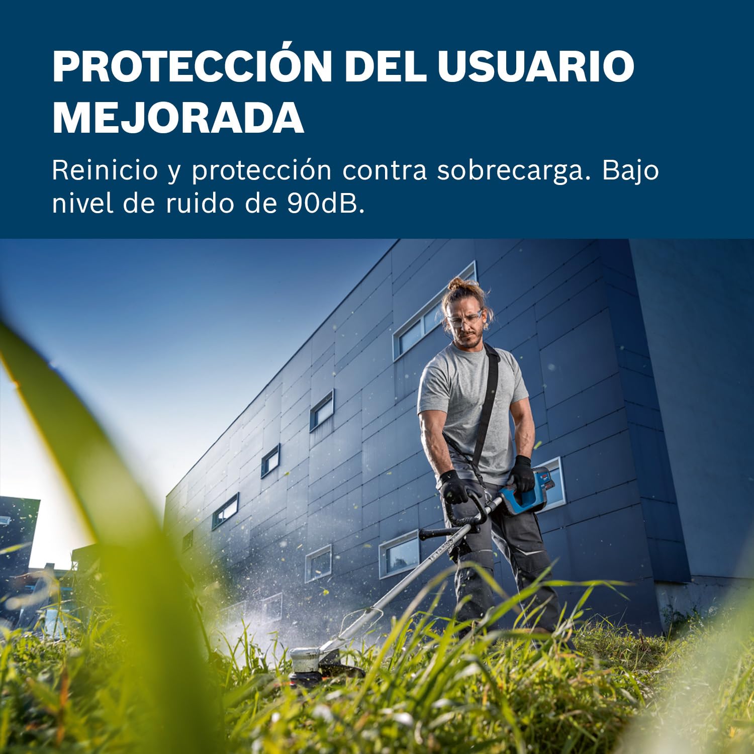 Bosch Professional 18V System cortabordes a batería GFR 18V-33 (motor sin escobillas, diámetro del área de corte 33 cm, incl. 1 correa, 1 bobina, sin batería/cargador)