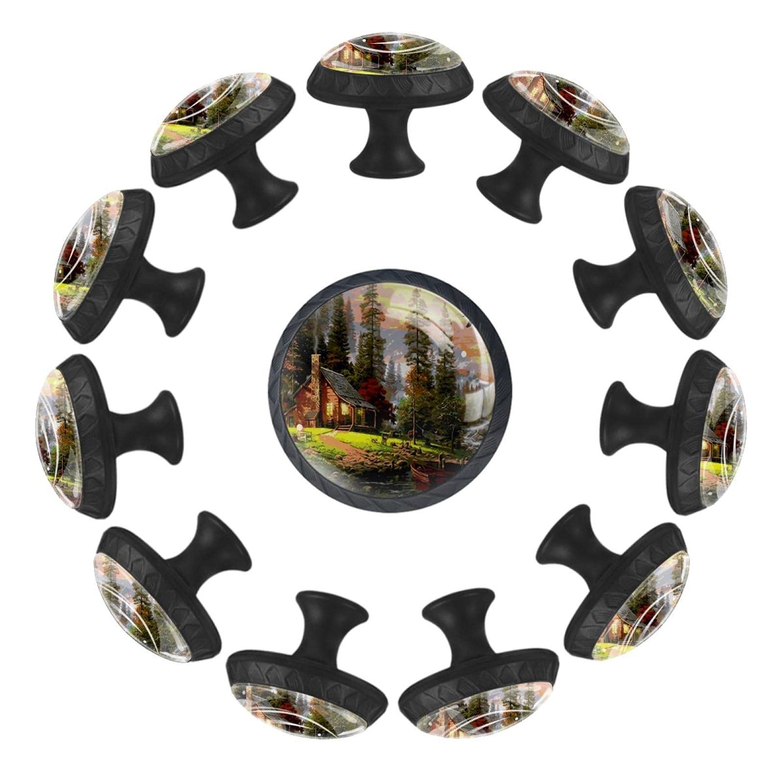 Boutons de tiroir ronds 35 mm lot de 12 poignées meuble commode chambre et crèche