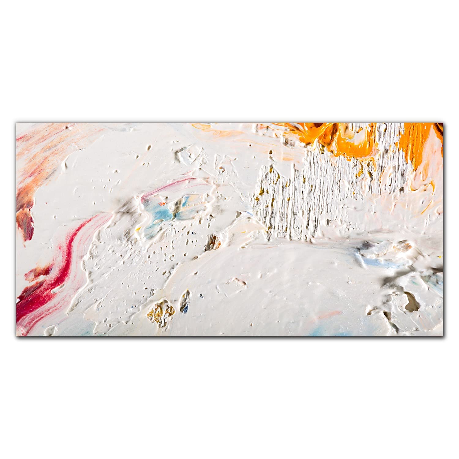 Crédence de cuisine verre trempé protection murale adhésive dosseret 140x70cm expressionnisme