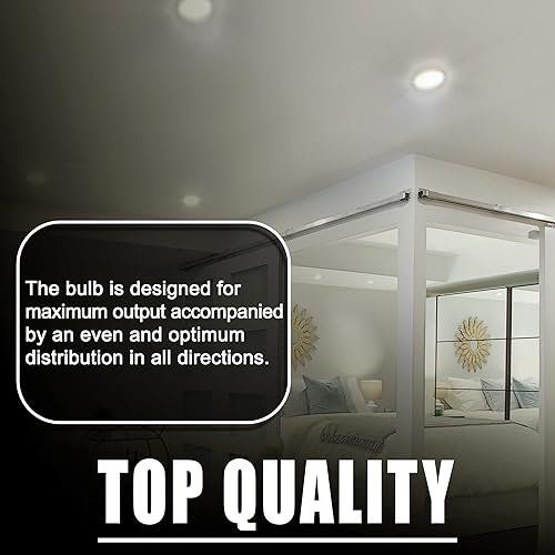 Miniatura 5 de Bombilla fluorescente compacta de doble tubo de 13 W, 3500 K, 780 lúmenes, 82 CRI, forma T4, base bi-pin GX23-2 (paquete de 10)