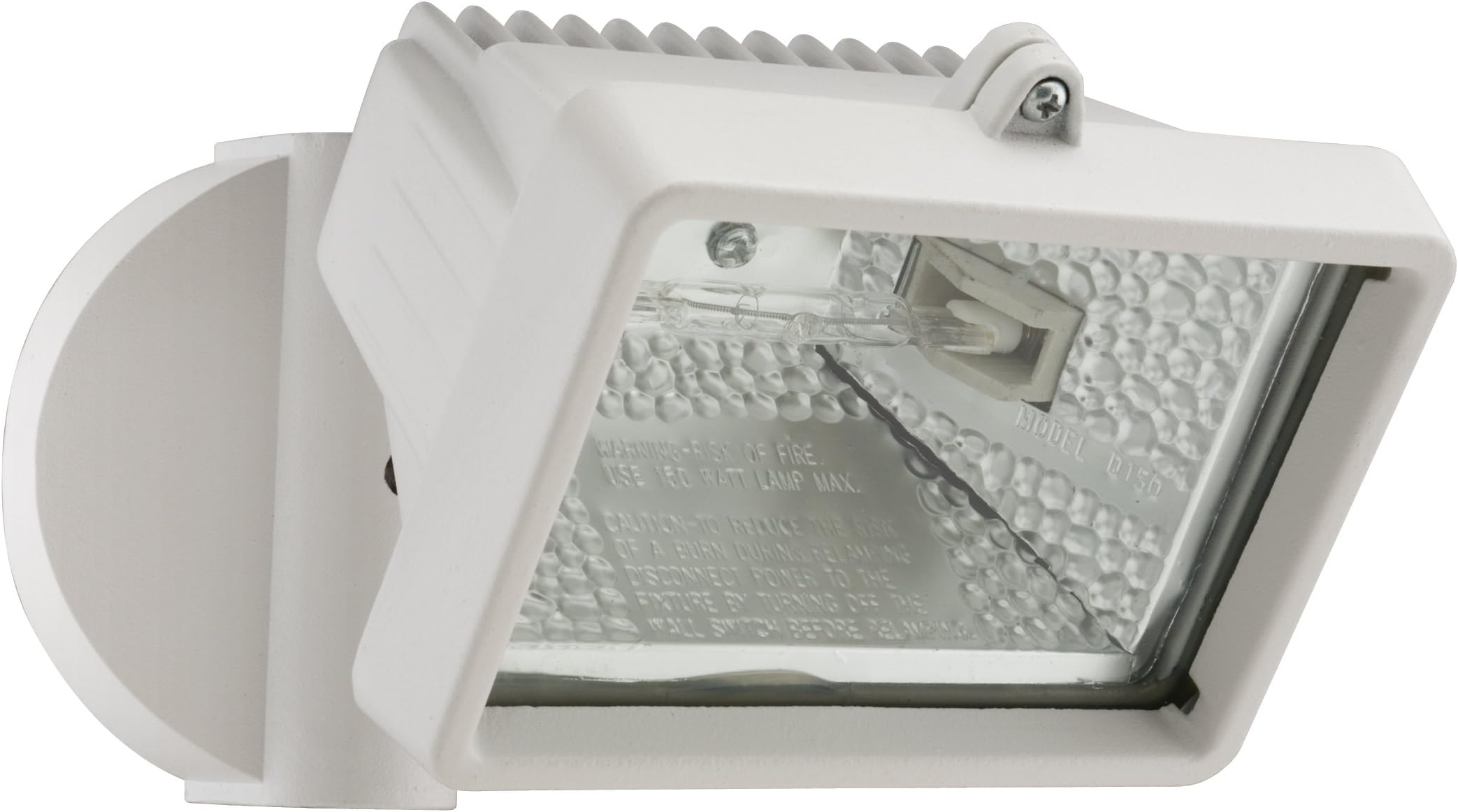 Lithonia Lighting OFLM 150Q 120 LP WH M12 A Mini Single-Head Flood Light 150-Watt Double Ended Quartz Halogen Lamp
