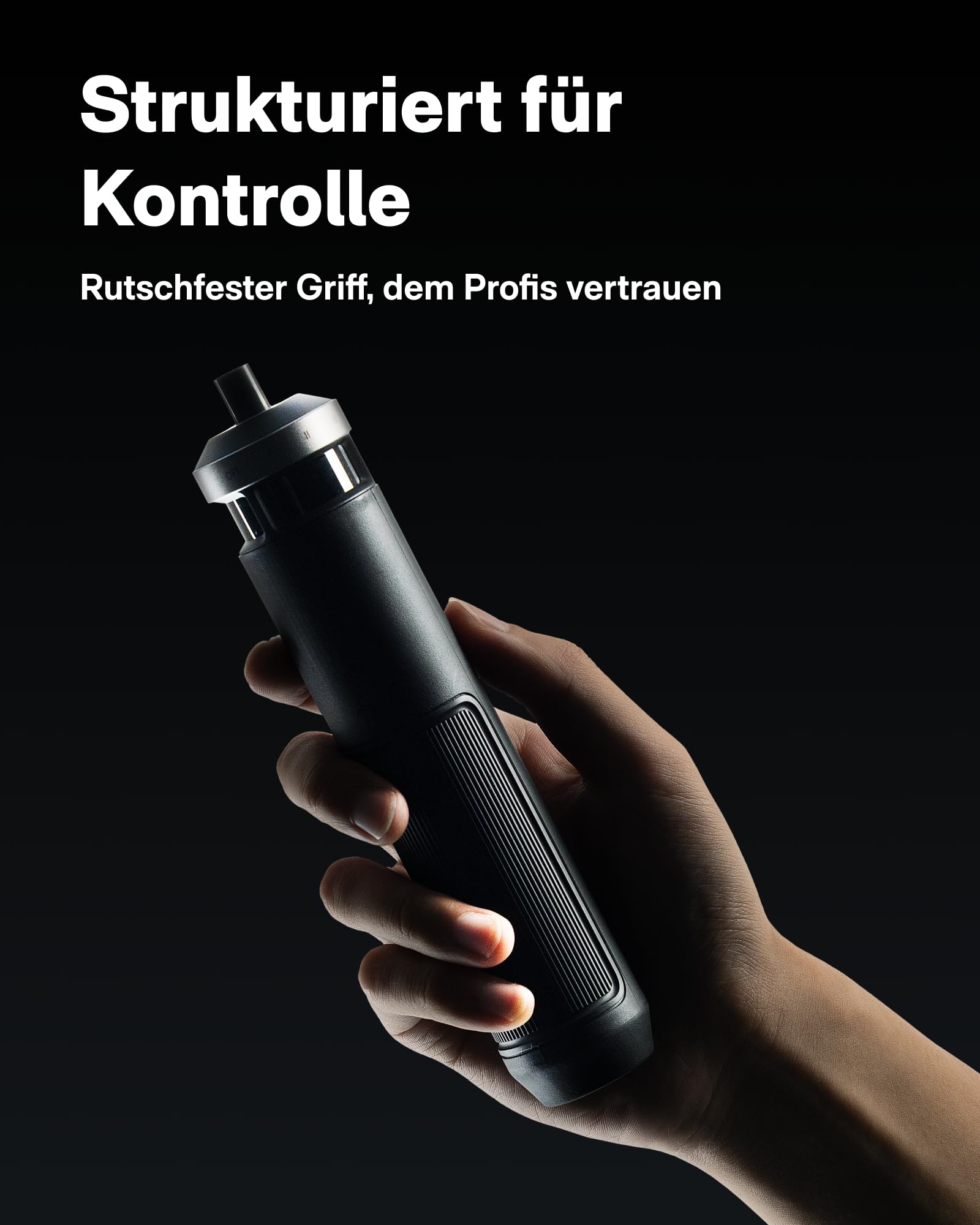 HOTO PixelDrive Elektrischer Schraubendreher Set mit Intelligente Anzeige, 6 Drehmomentstufen, 0,5 bis 6 N·m, 1/4 Hex 30-Bits-Set, USB-C Akkuschrauber, Elektroschrauber für Elektronik, Hausreparaturen