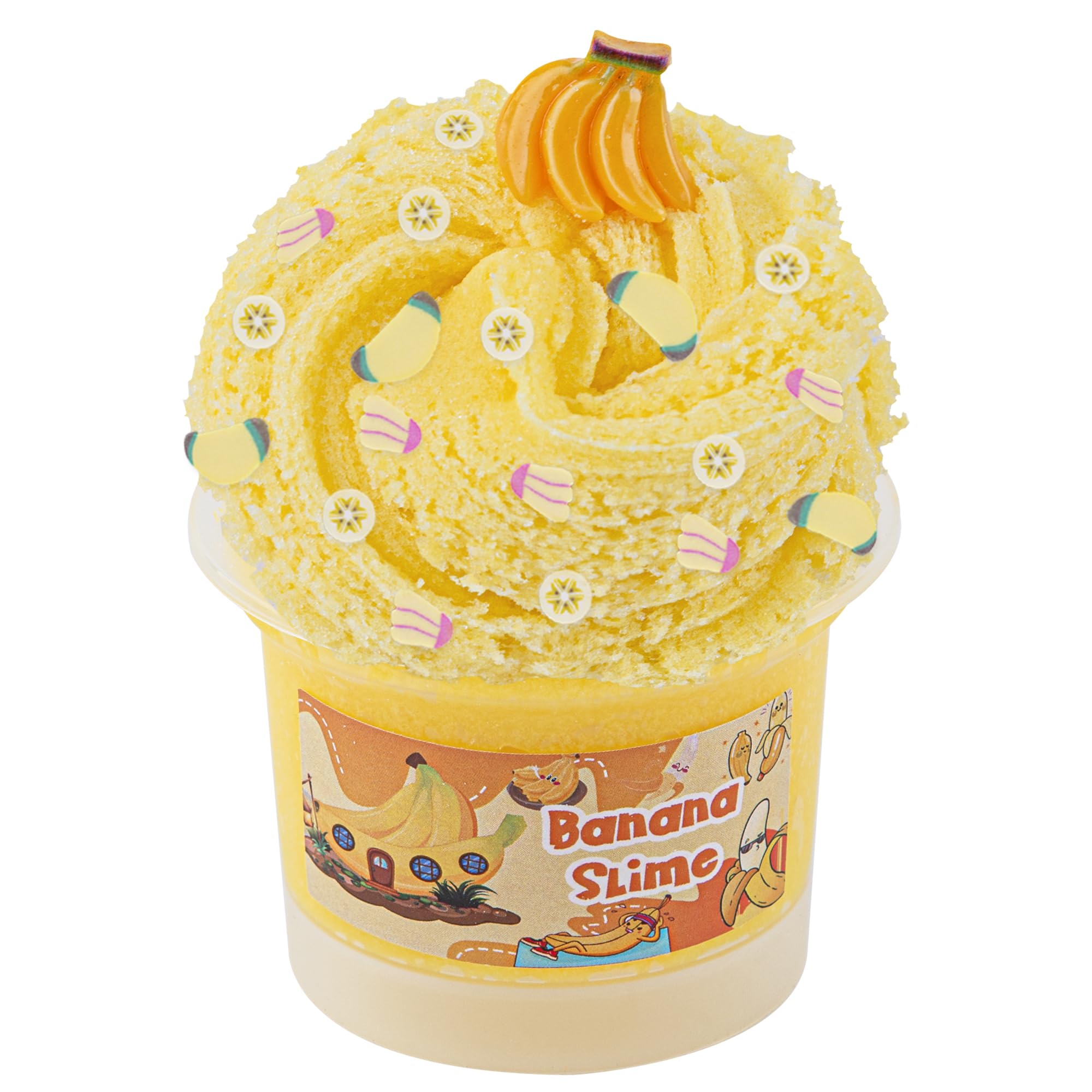 Banana Yellow Cloud Slime, Super Drizzly & Non-Sticky Premade