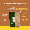 Two Brothers India's Only Certified Glyphosate Free Sugarcane Jaggery Powder (2kg) Natural Sweetener|Refined Sugar Alternative | Hand-Crushed Jaggery Powder | Sulfur-Free Crushed Gud | Native Variety Sugarcane gallery image