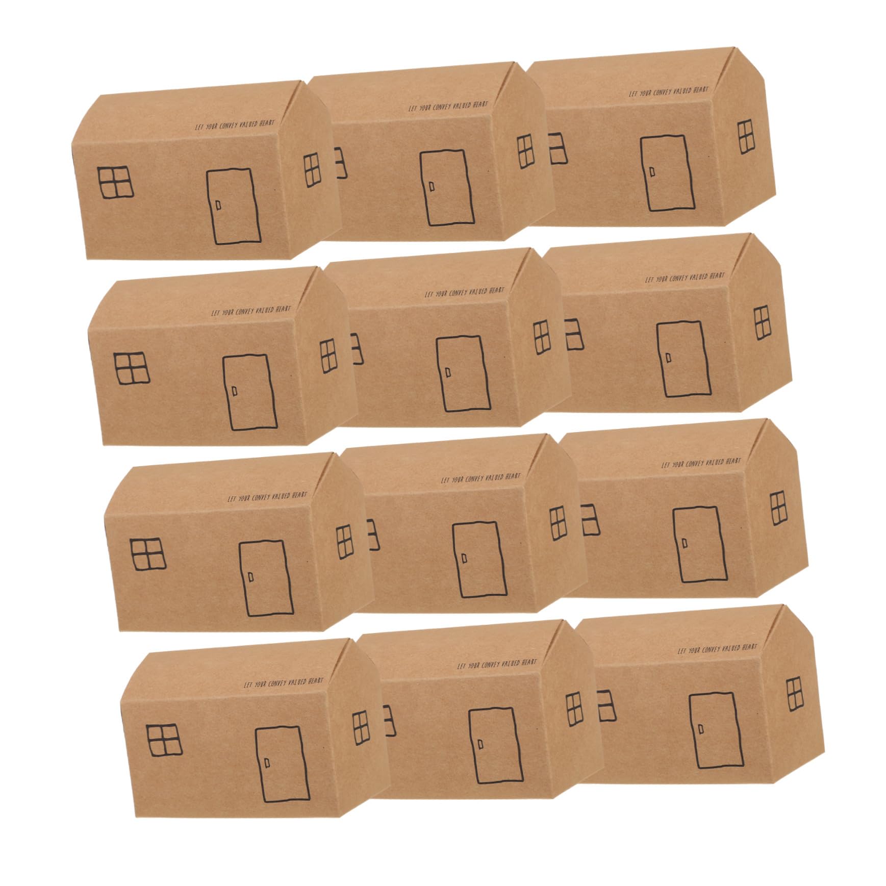 VILLFUL 50piezas Caja de Obsequio Plegable para Dulces Navideños Cumpleaños y Fiestas Estacionales Cajas de Papel Decorativas para Regalos de Fiesta y Dulces Caseros