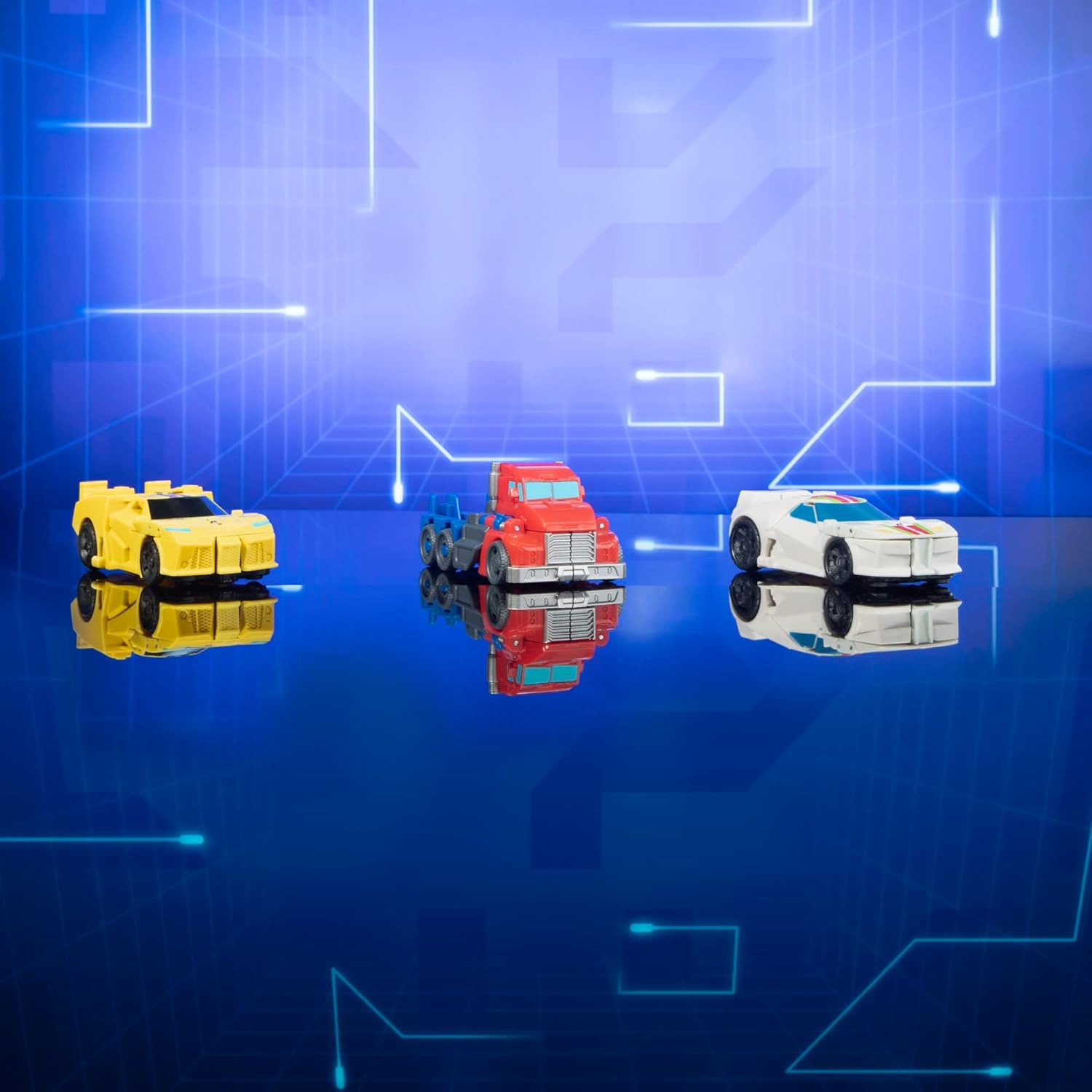 Transformers Toys EarthSpark 1-Step Flip Changer Bumblebee 4-Inch Action Figure, Robot Toys for Ages 6 and Up