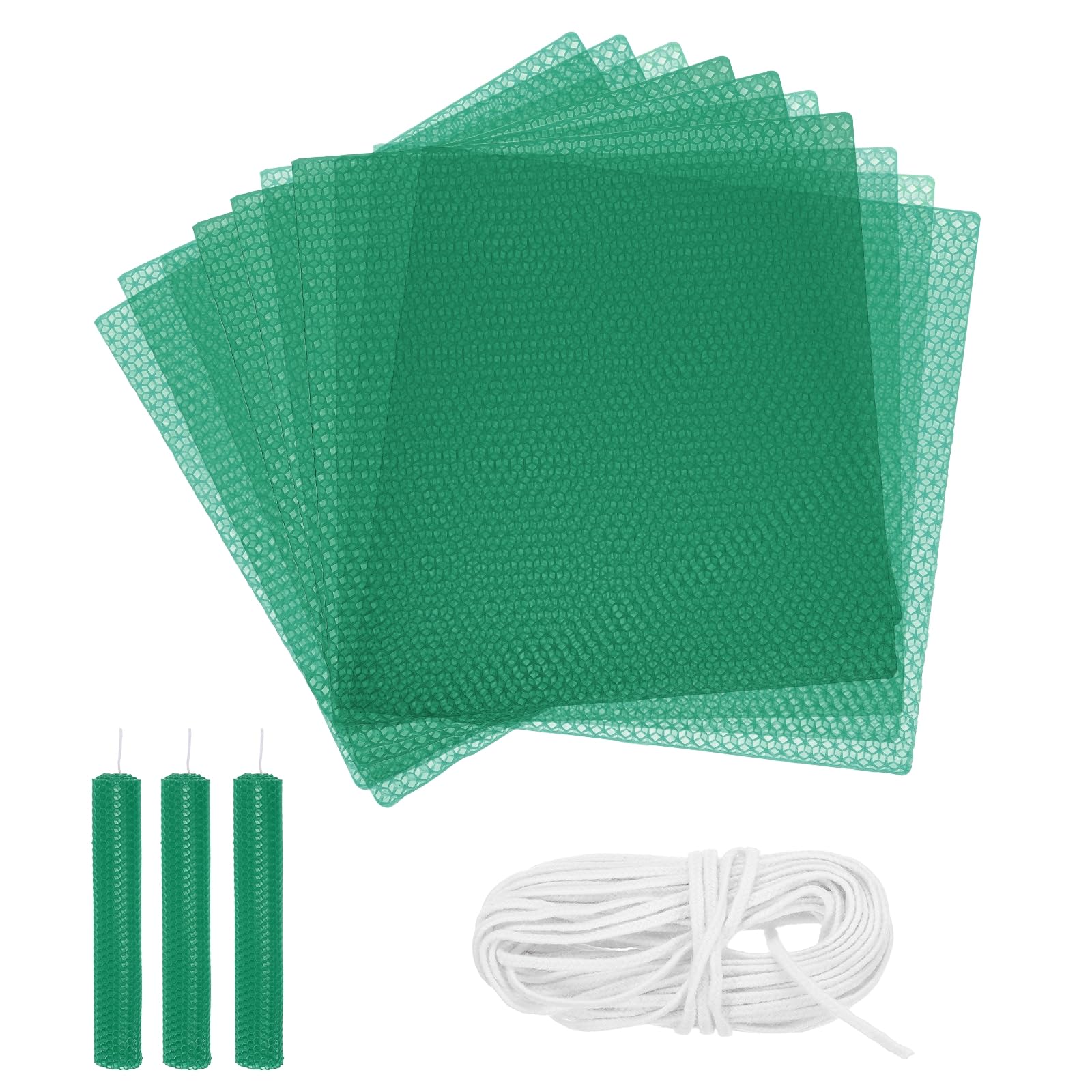 Kit de fabrication de bougies en cire d'abeille verte pour illuminer vos soirées cocooning